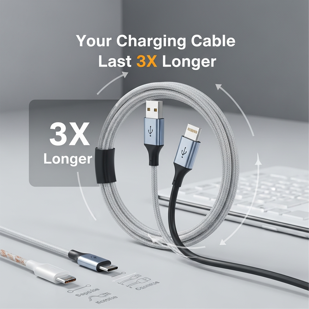 Your Charging Cable Last 3X Longer