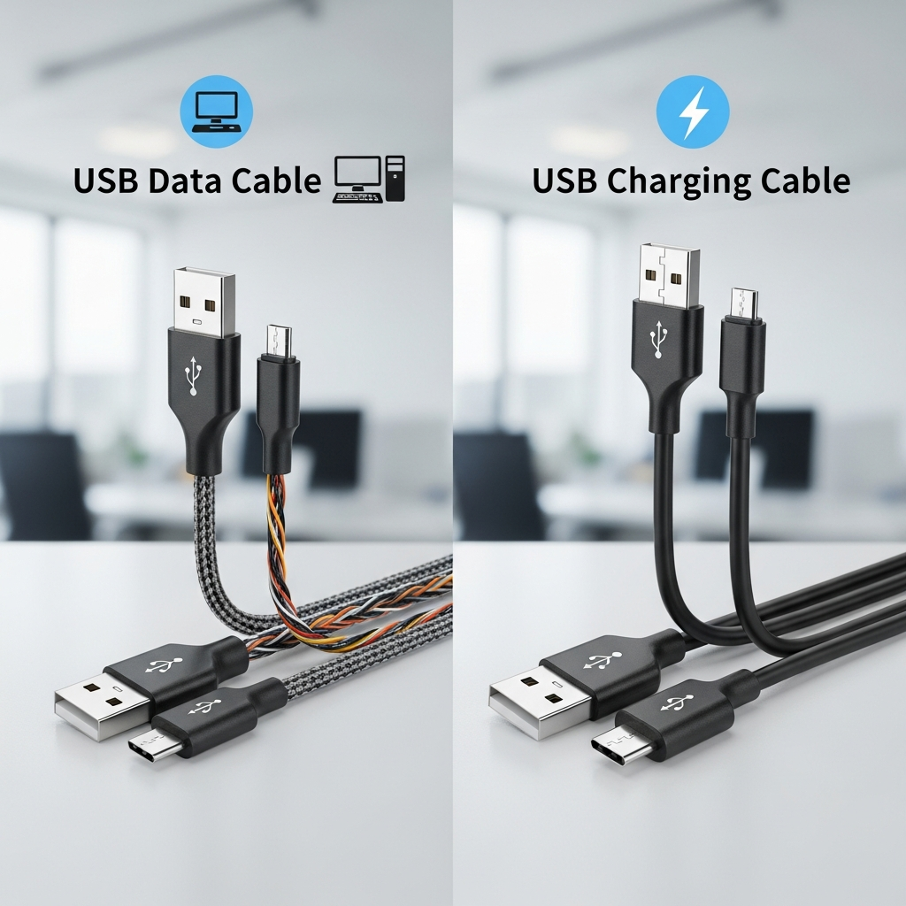Usb Data Cable Vs Charging Cable